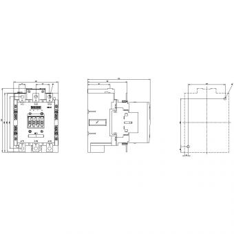 Siemens 3RT10566NP36 Schütz 90kW/400V 