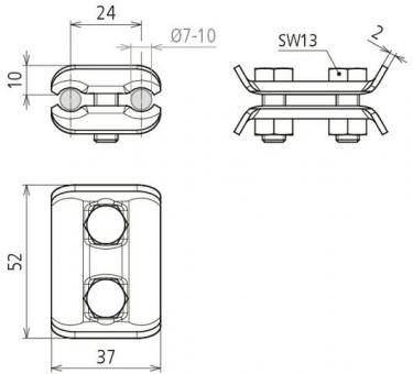 DEHN Parallelverbinder            307007 