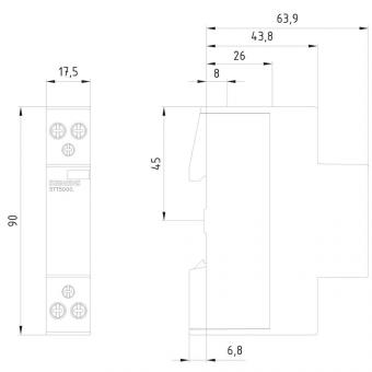 Siemens 5TT50000 INSTA-Schütz 2S Kontakt 