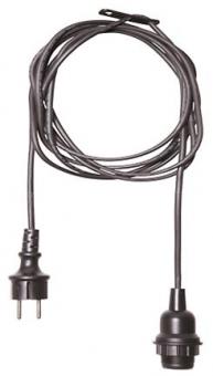 S&H Gummikabel 2,5m m.E27 Fassung  88974 