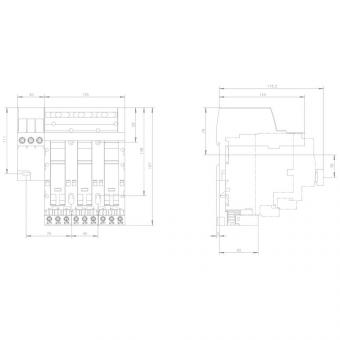 Siemens 3RA68128AB Einspeisung links 