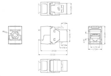 EFB Cat.6 RJ45 Keystone          E-20072 