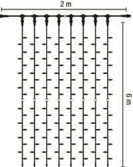 S&H Ersatzstrang f.LED Drape Lite  58299 