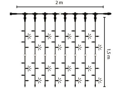 S&H LED Drape Lite Flash 300       58737 