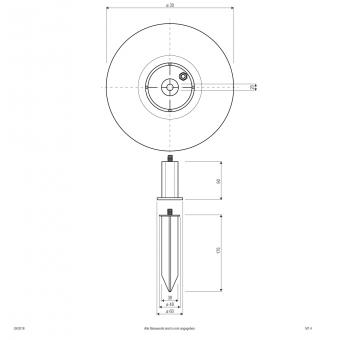 EVN Kugelleuchte Granitoptik 30cm GK3018 