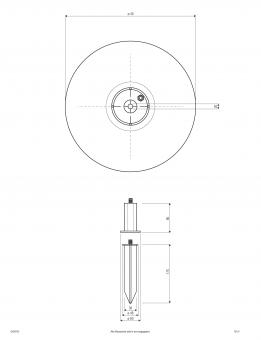 EVN Kugelleuchte Granitoptik 40cm GK4018 