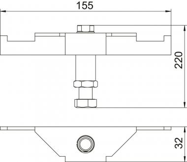 OBO DSSL2 195 Schwerlaststütze 