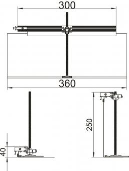 OBO OKA-G30040240FBL Abzweig links 
