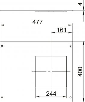 OBO OKA D 500 9 Montagedeckel 