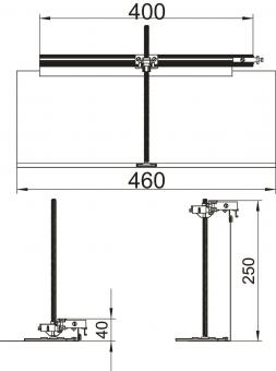 OBO OKA-G40040240FBR Abzweig rechts 