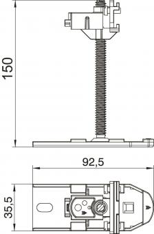OBO OKA NEVE 150 Nivelliereinheit 