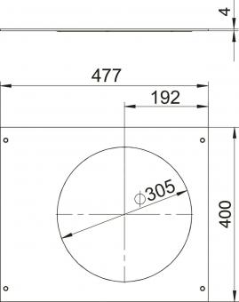OBO OKA D 500 R9 Montagedeckel 