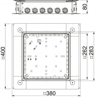 OBO UZD250-4 R Zug-u.Abzweigdose 