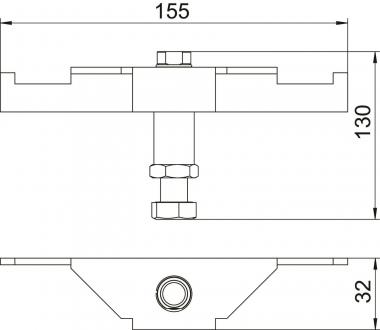 OBO DSSL2 135 Schwerlaststütze 
