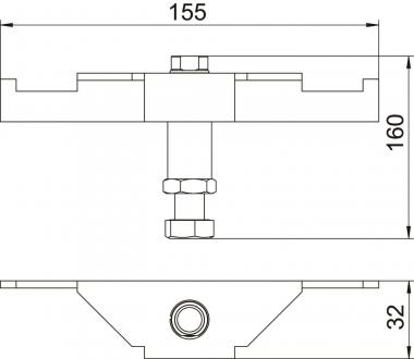 OBO DSSL2 165 Schwerlaststütze 