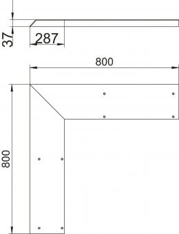 OBO AIKF AEA 25040 Außeneck-Blinddeckel 