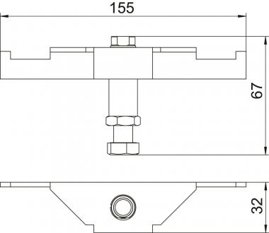OBO DSSL2 75 Schwerlaststütze 