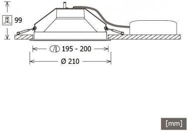 LTS Downlight LEWYM 101.840 weiß  667818 
