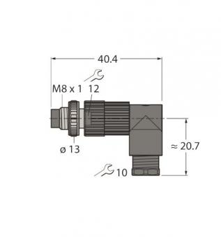 TURCK M8 x 1 / D 8 mm          HS 5231-0 