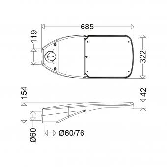 SCHUC LED-Straßenleuchte       473203LED 