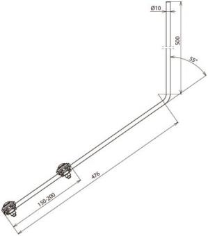 DEHN Fangspitze D 10mm L 1000mm   101110 