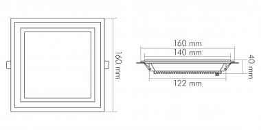 Nobile LED Glas Panel 160 Q   1560906111 