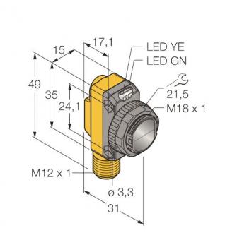 Turck Opto Sensor Einweg-       QS186EQ8 