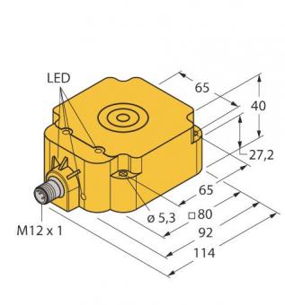 Turck Induktiver   NI75U-Q80-VP4X2-H1141 