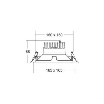 Brumberg LED-Einbaudownlight    41643174 
