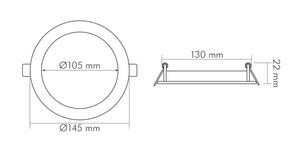 Nobile LED Panel Flat 105 R   1571135011 