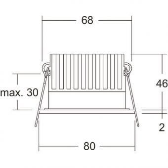 Brumberg LED-Einbaudownlight  12650183DW 