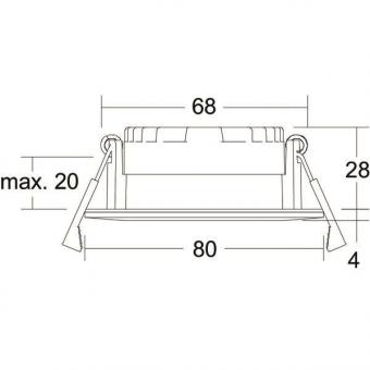 Brumberg LED-Einbaustrahler 230 12647183 