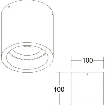BRUM LED-Deckenaufbaul.         12074183 