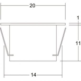 BRUM LED-Lichtpunkt ED/Kunstst. 14011223 