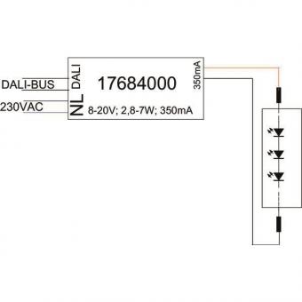 BRUM LED-Konverter 350mA DALI2  17684020 