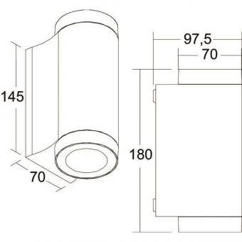 Brumberg LED-Wandanbauleuchte   10131183 