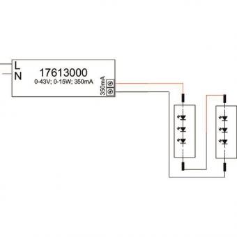 BRUM LED-Konverter 350mA 0-15W  17613000 