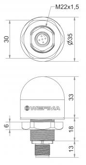 Werma MC35 UL Einbauleuchte 24V 24142055 
