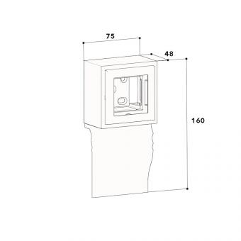 GGK 114301 Leerdose 1f f.E-  4D 20x80-D1 