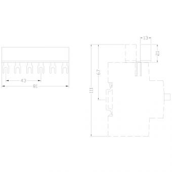 Siemens 3RV19155DB Verbindungsstück 