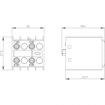 Siemens 3RH29111FB11 Hilfsschalterblock 