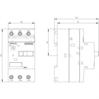 Siemens 3RV10111BA10 Motorschutzschalter 