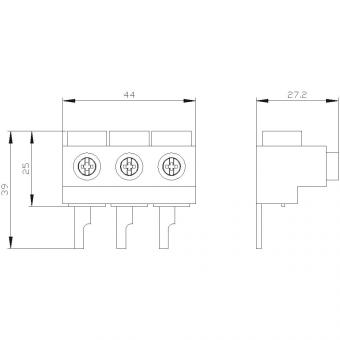 Siemens 3RV19155A 3Ph.-Einspeiseklemme 