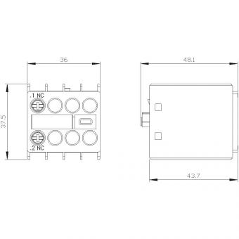 Siemens 3RH29111HA01 Hilfsschalterblock 
