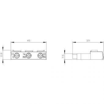 Siemens 3RV29011D Hilfsschalter 