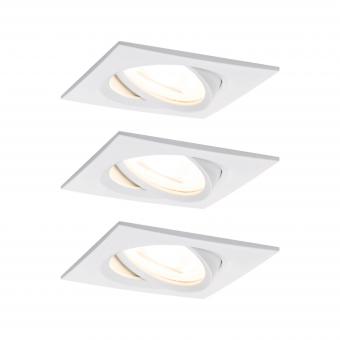 Paulmann EBL Set Nova eckig schw   93472 