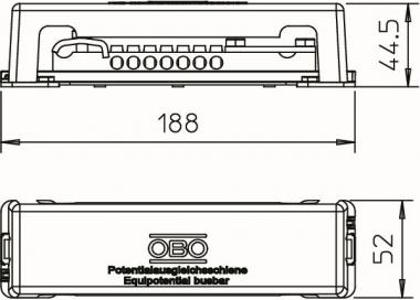 OBO 1809 Potentialausgleichsschiene 
