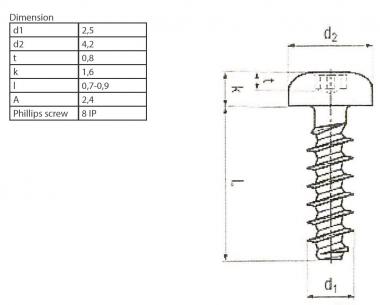 EFB Blechschraube ST2,5       80550.1-50 