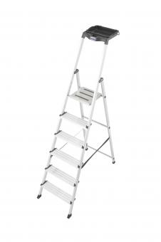 KRAU SECURY Alu-Leiter 6 Stufen   126542 