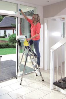KRAU SECURY Alu-Leiter 6 Stufen   126542 